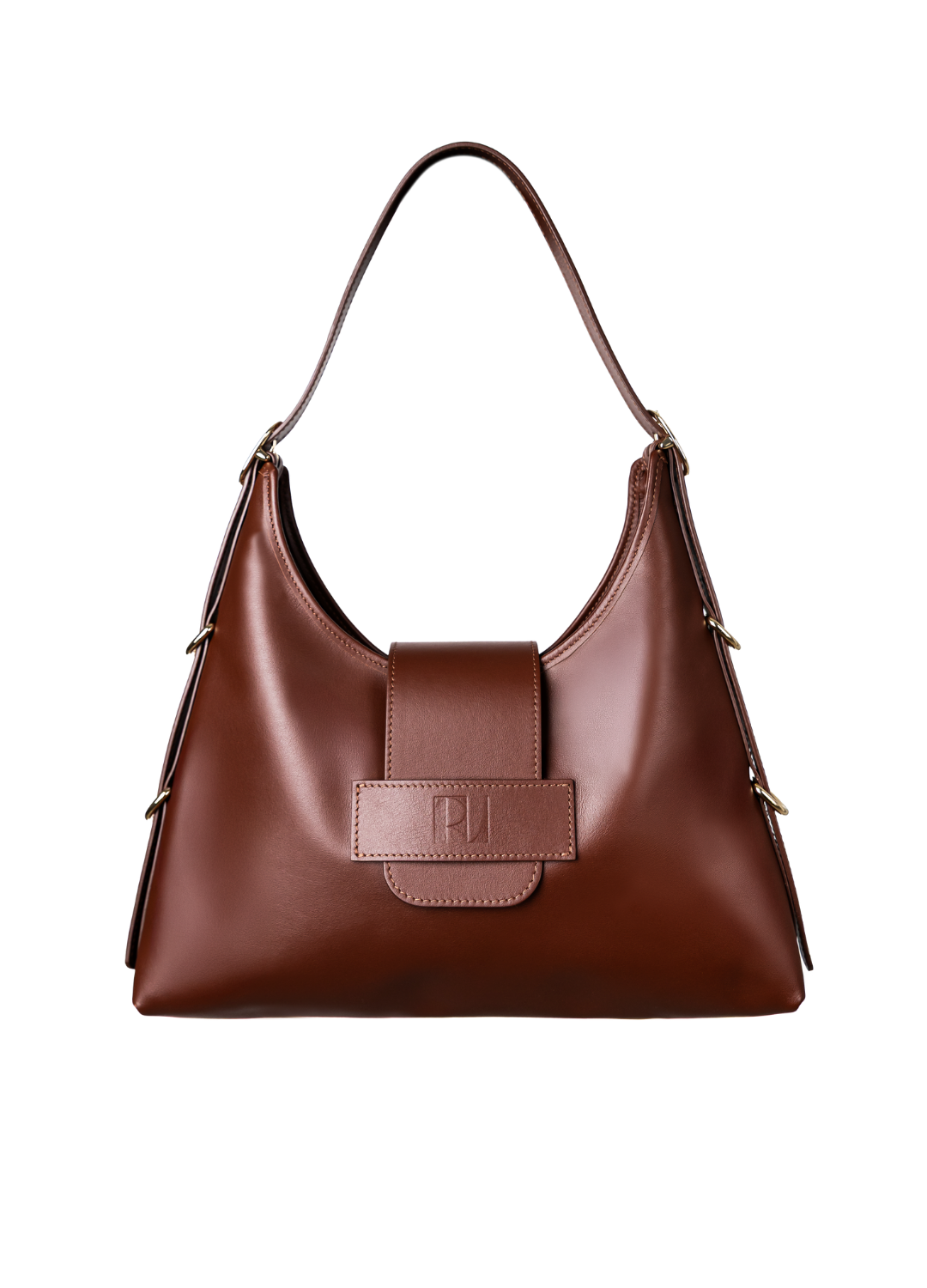 sac fada taille M brunette, de face sur fond blanc