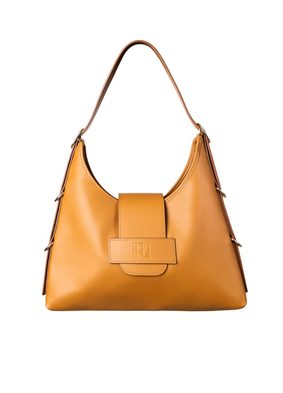 sac fada taille L camel de face sur fond blanc