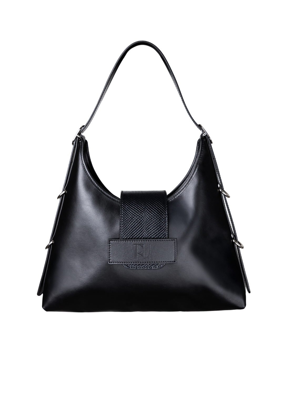 sac fada taille M noir karung de face sur fond blanc