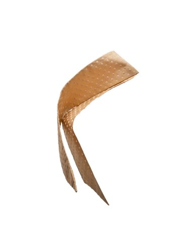 Foulard Mistral sable plumetis de face sur fond blanc