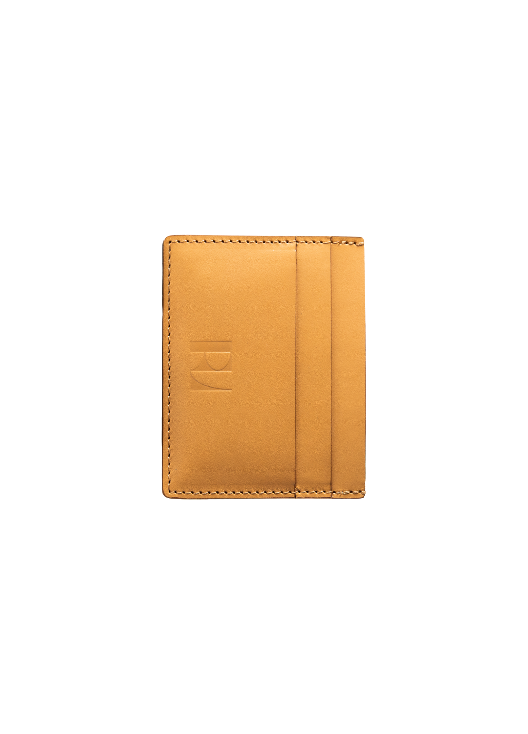 porte cartes Pitchoun beige de face sur fond blanc