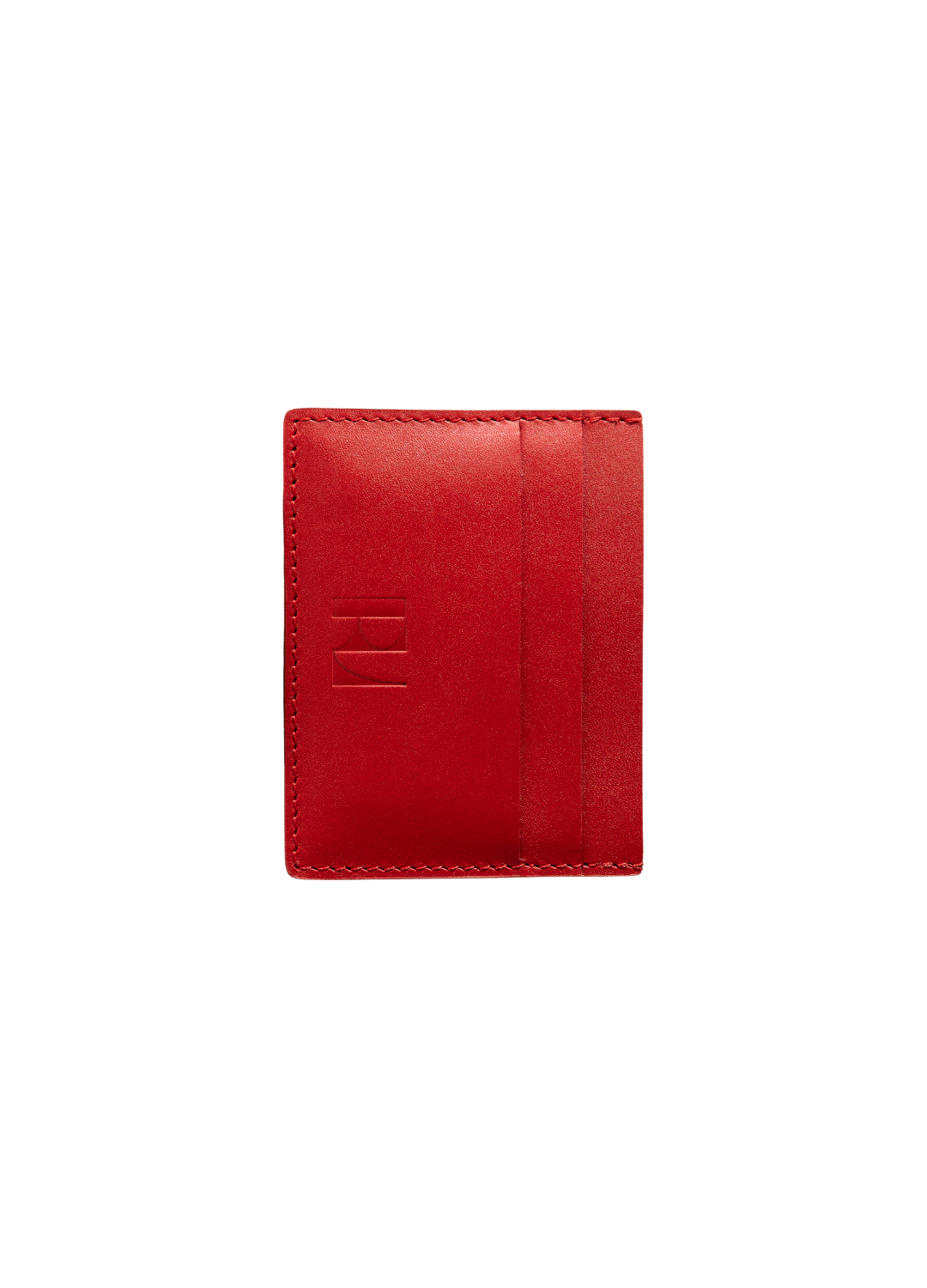 porte cartes Pitchoun rouge de face sur fond blanc