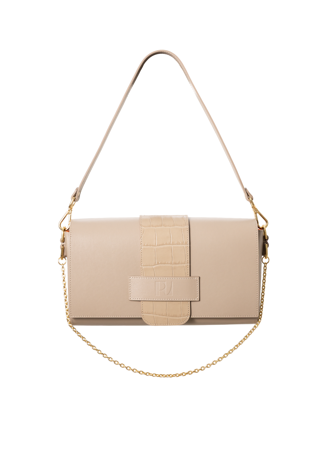 baléti taupe de face sur fond blanc