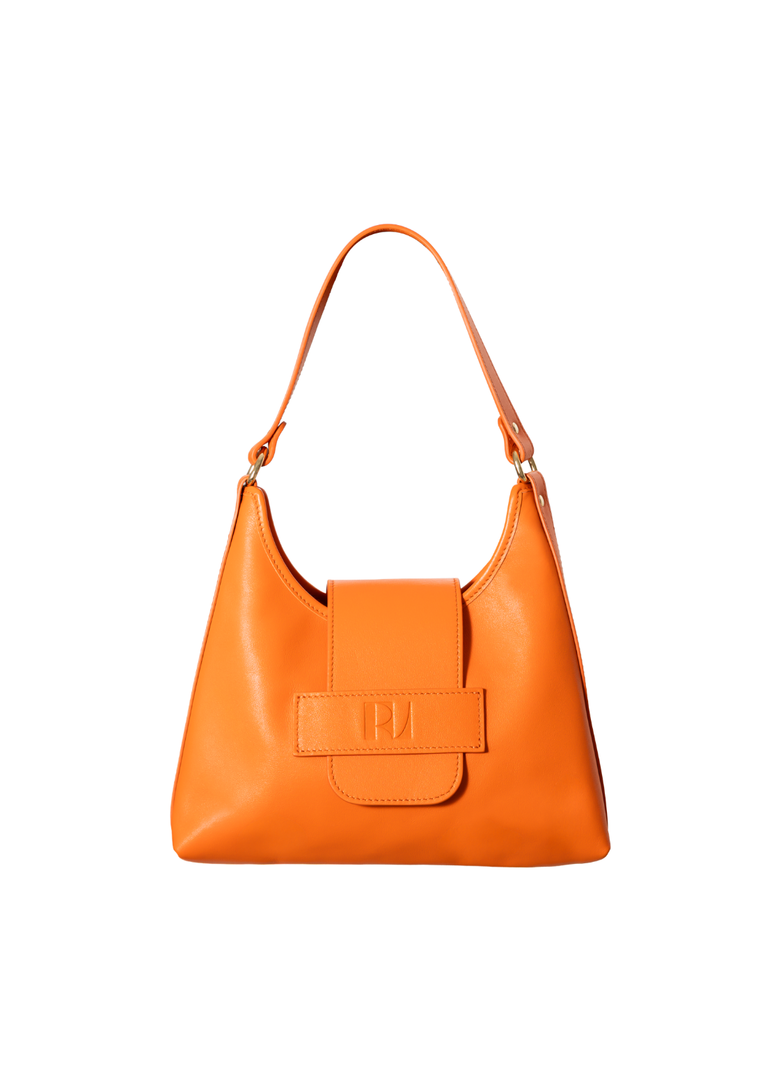sac fada taille S orange de face sur fond blanc