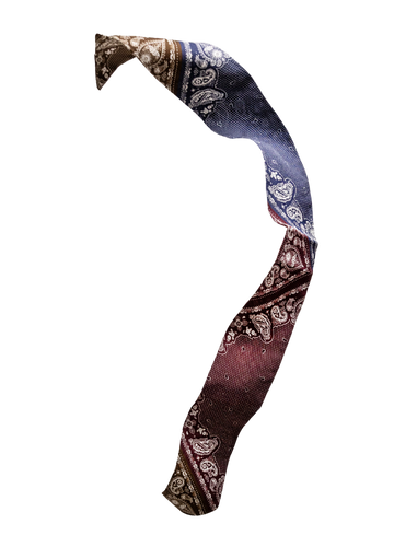 Foulard Mistral Bandana de face sur fond blanc