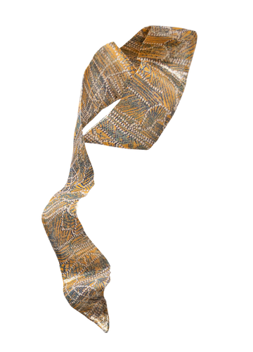Foulard Mistral lurex de face sur fond blanc