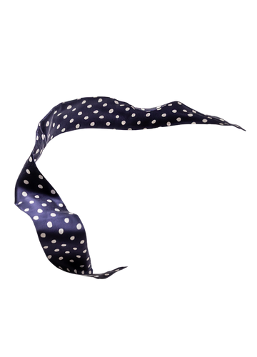 Foulard Mistral pois de face sur fond blanc