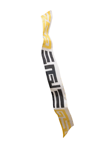 Foulard Mistral Riviera de face sur fond blanc